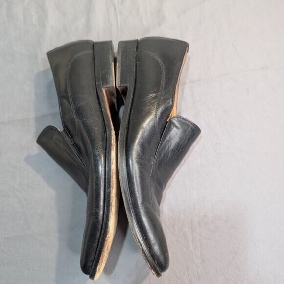 Christian Dior Black Leather Men Slip On Loafers Size 9 - Picture 9 of 11